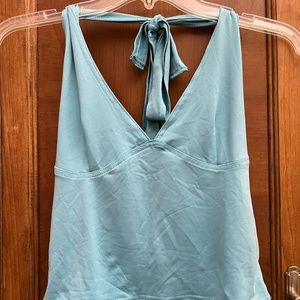 Blue Halter Top